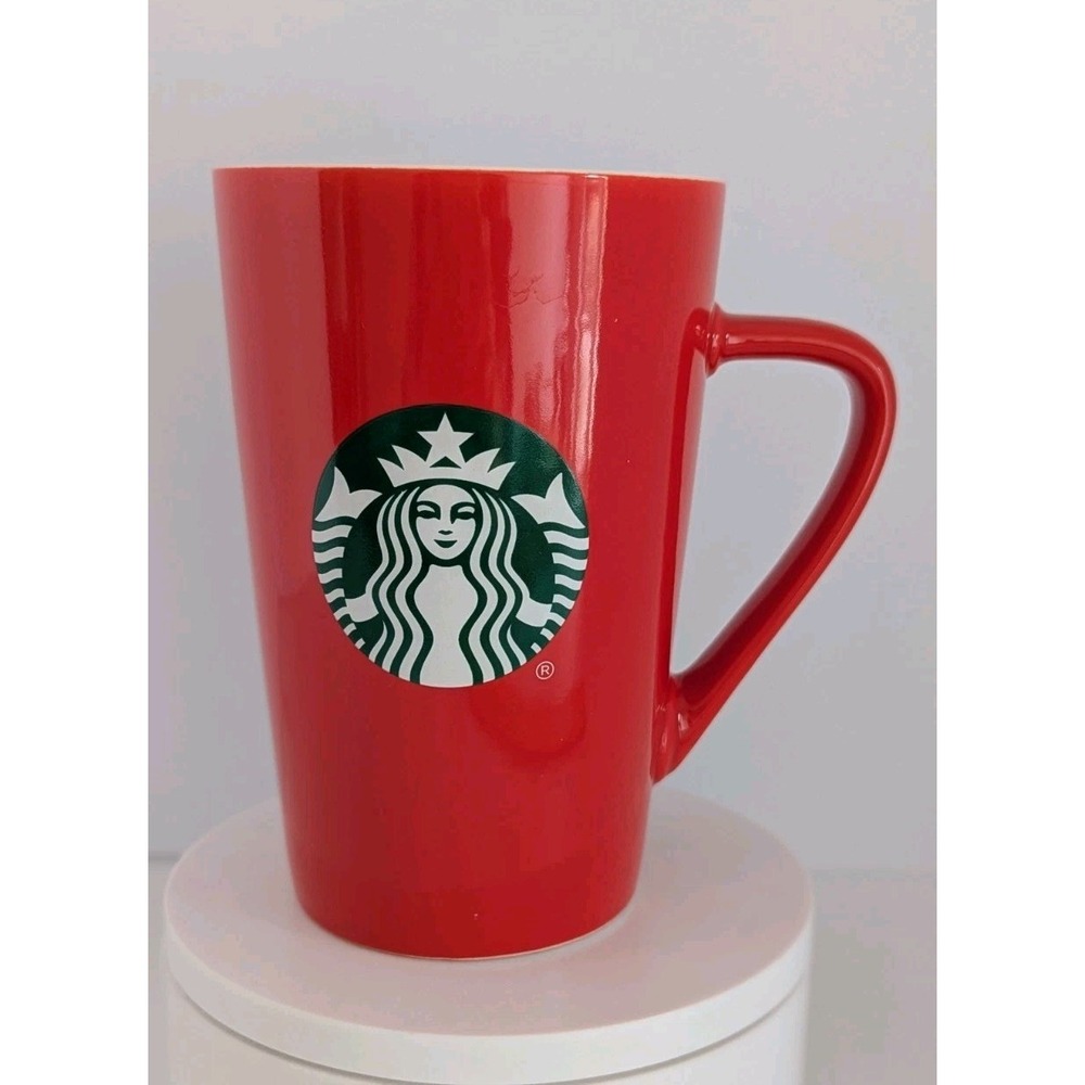 Starbucks Mug Ceramic Tall Red Coffee Tea Christmas Holiday 2020 12oz